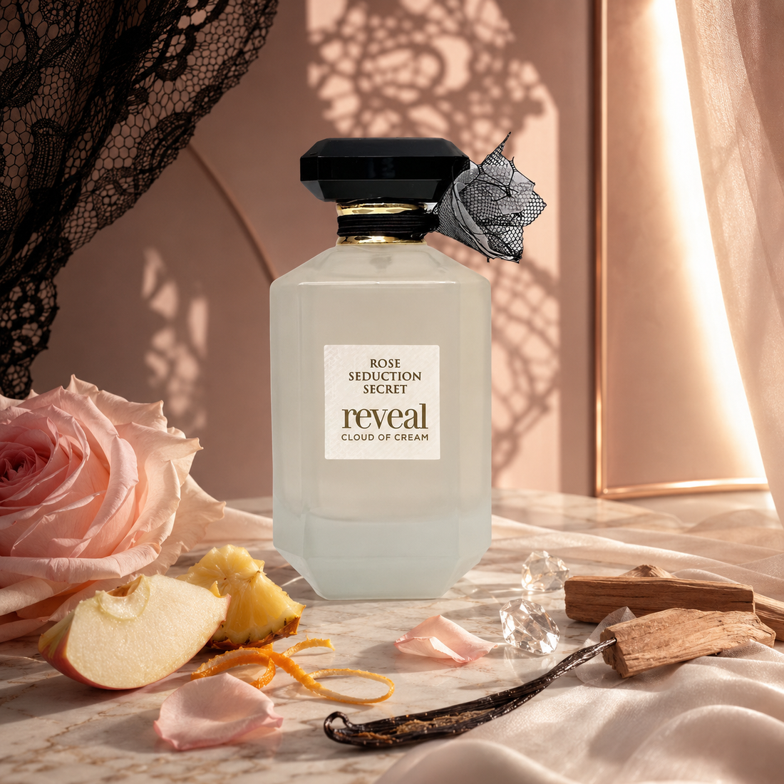 Fragrance World Rose Seduction Secret Reveal Cloud of Cream Eau de Parfum Női